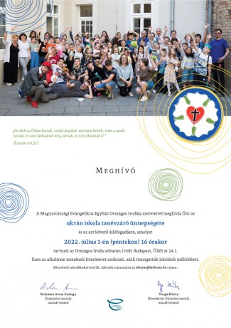Ukrán tanévzáró meghívó