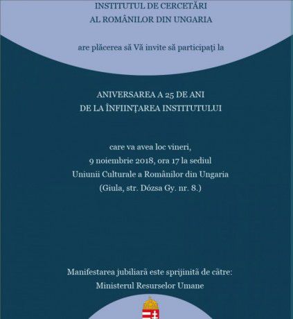 Invitatie Institut 25 de ani